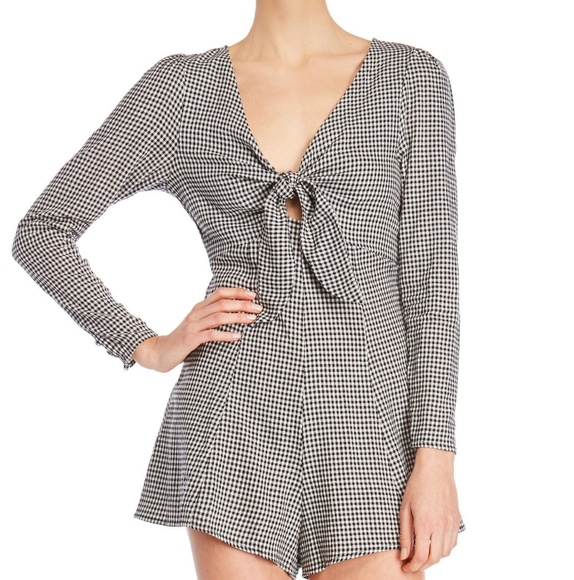 Nordstrom Dresses & Skirts - Dress Forum Gingham Tie Front Romper